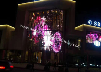 256 x 256 pixels Persoonlijk gemaakt Aluminium Transparent LED Display met DVI Signal Input Format