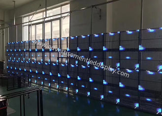 Wandmontage Aluminium doorzichtig LED-scherm volkleurig RGB 256 x 256 pixels
