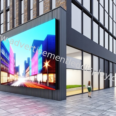 LED-advertentiebeeldscherm met hoge resolutie met ijzeren kastenmateriaal voor scherp beeldmateriaal