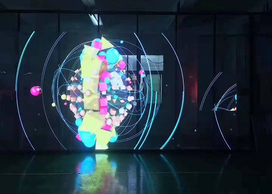 P2.5 P3 Doorzichtig glazen LED-display voor bedrijfsbestuurszalen