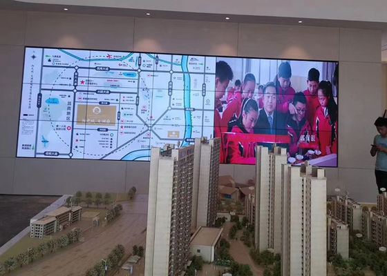 55 inch 4x4 smal bezel LED video muur muur gemonteerd 3000 1 contract